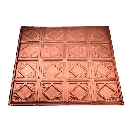 Acoustic Ceiling Products Great Lakes Tin Ludington 2' X 2' Nail-up Tin Ceiling Tile in Penny Vein - T57-05